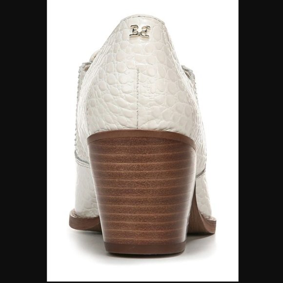 SAM EDELMAN Walton Croc Embossed Leather Bootie S6 - Picture 13 of 13